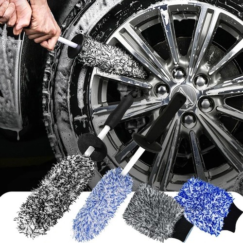 Car wheel cleaning brush plush - car,