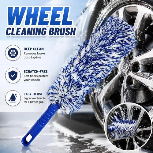 Car wheel cleaning brush - car,