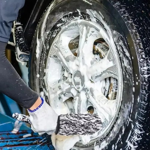 Car wheel cleaning brush - car,