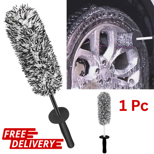 Car wheel cleaning brush - wheel,