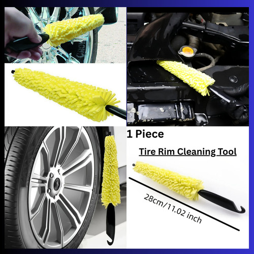 Car wheel barrel cleaning - barrel,