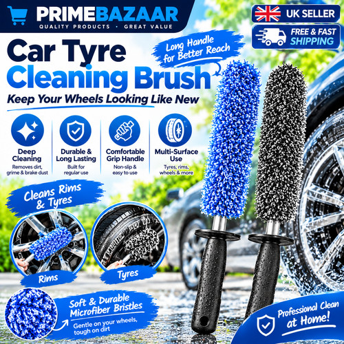 Car wheel cleaning brush - car,