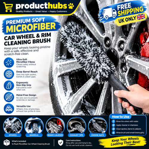 Car wheel brush soft - wheel,