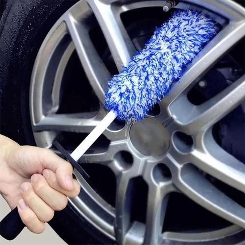 Car wheel cleaning brush - brush, plush